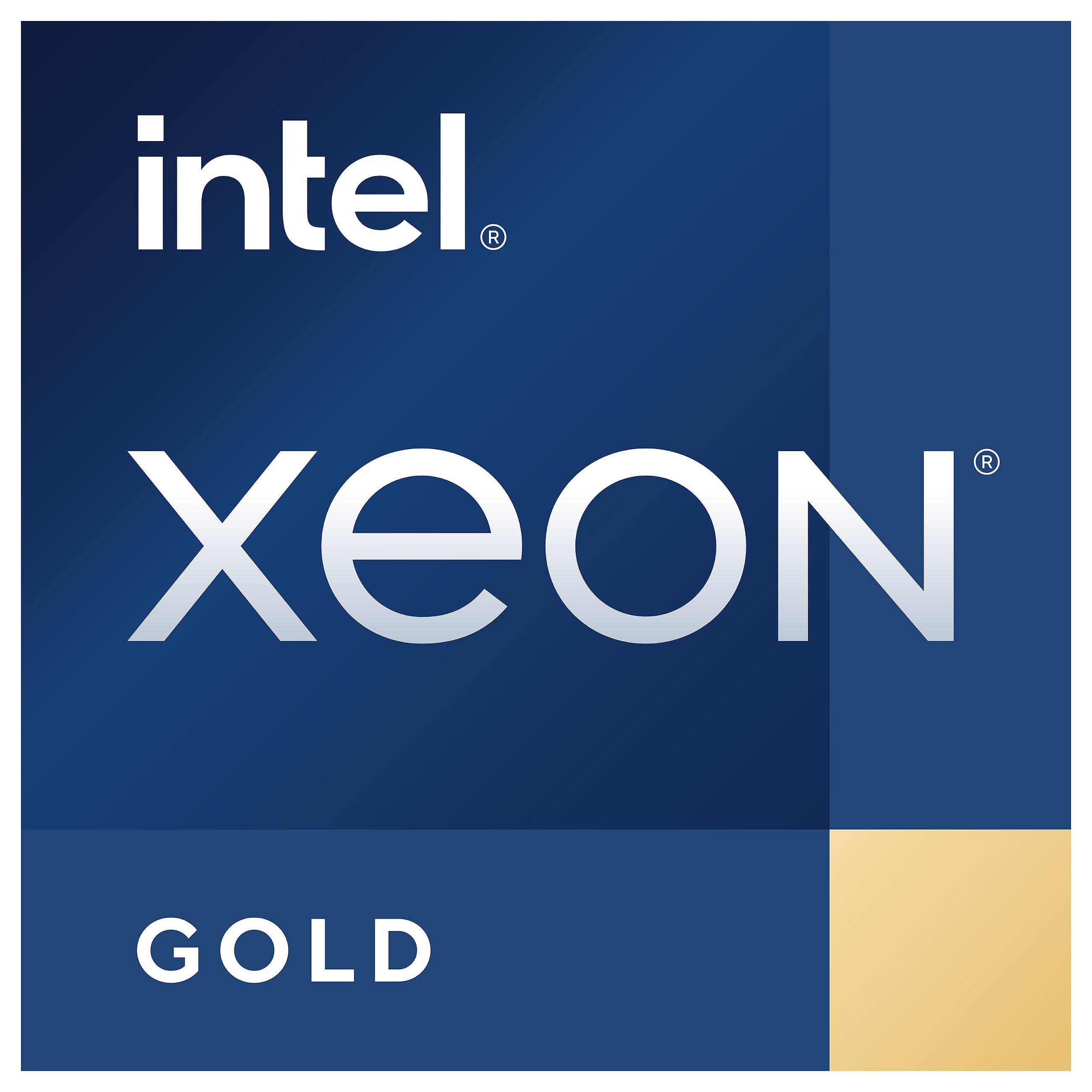Logo von Intel Xeon Gold mit dem Wort „intel