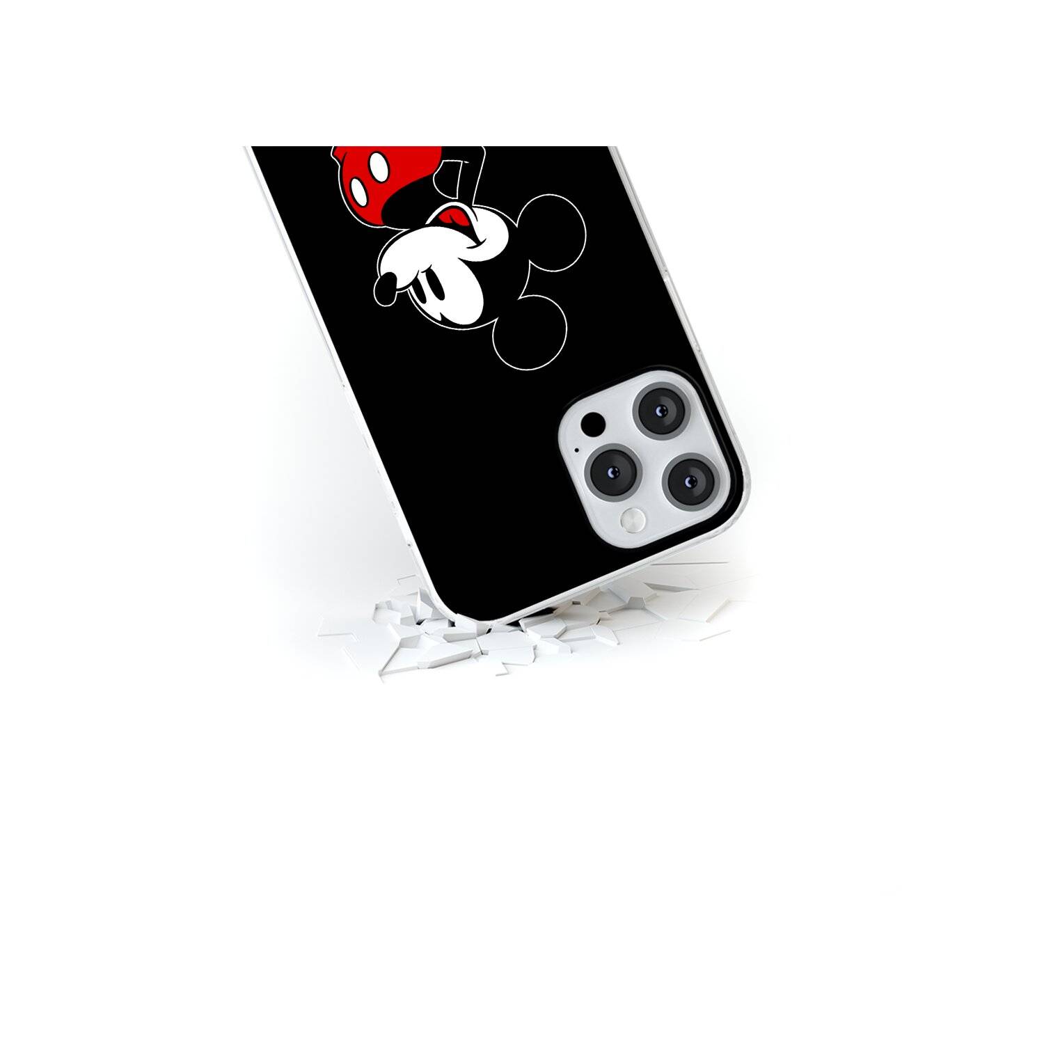 Handyhülle Cover Schutzhülle Mickey 027 Disney Full Print kompatibel mit iPhone 14 Pro Max schwarz