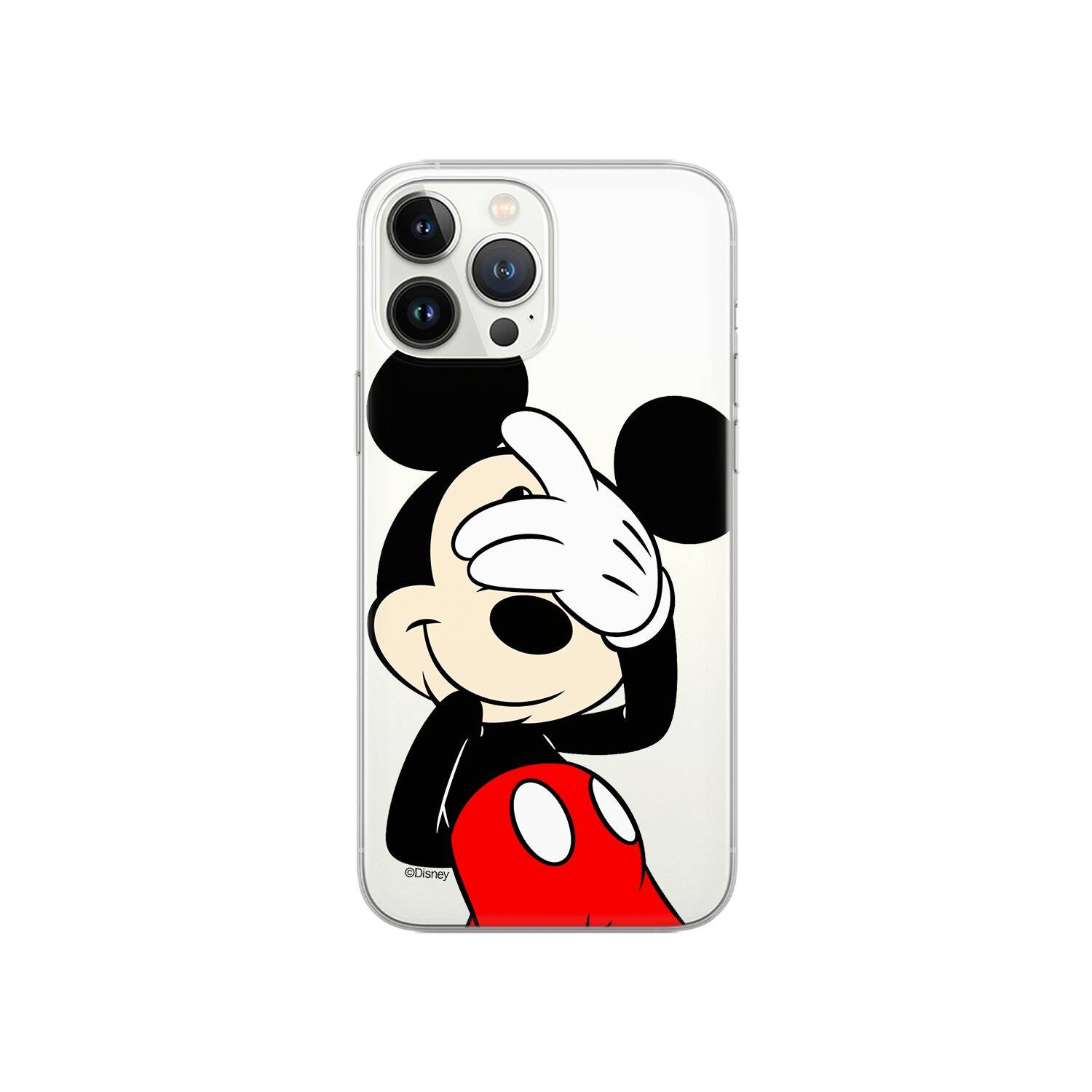 Handyhülle Mickey 003 Disney Partial Print Transparent Samsung Galaxy S23 Ultra