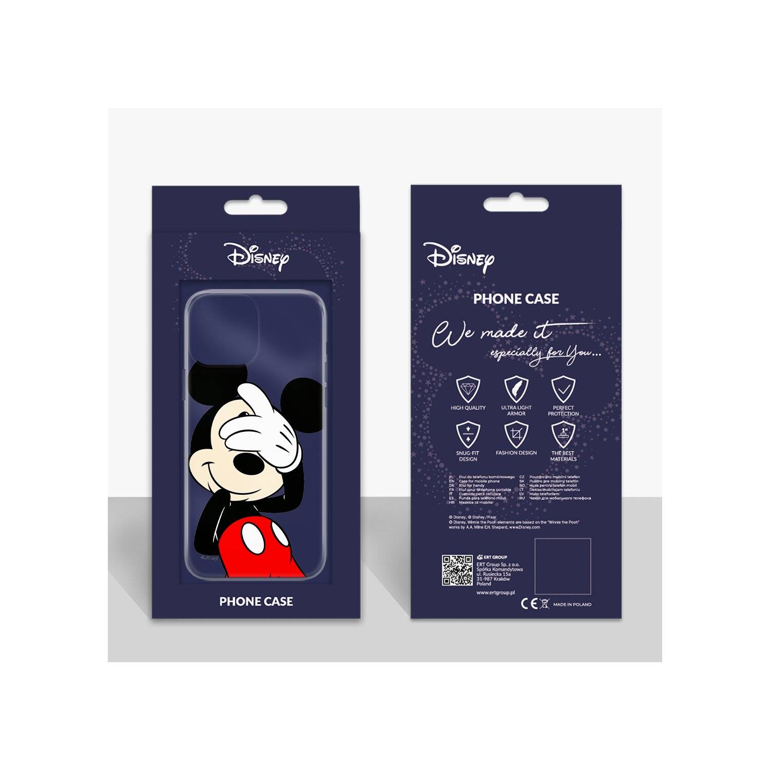 Handyhülle Mickey 003 Disney Partial Print Transparent Samsung Galaxy M13 4G