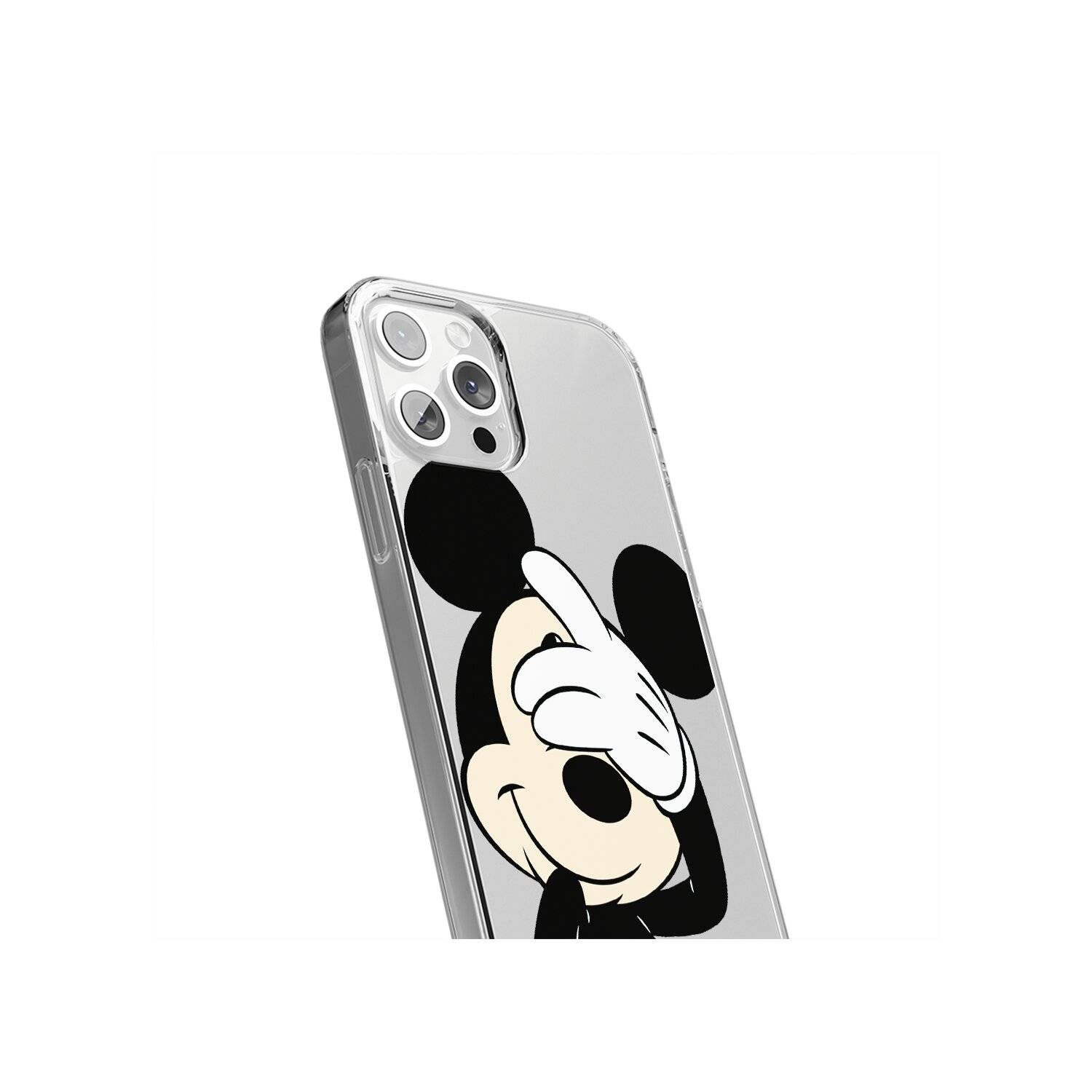 Handyhülle Mickey 003 Disney Partial Print Transparent iPhone 15 Pro