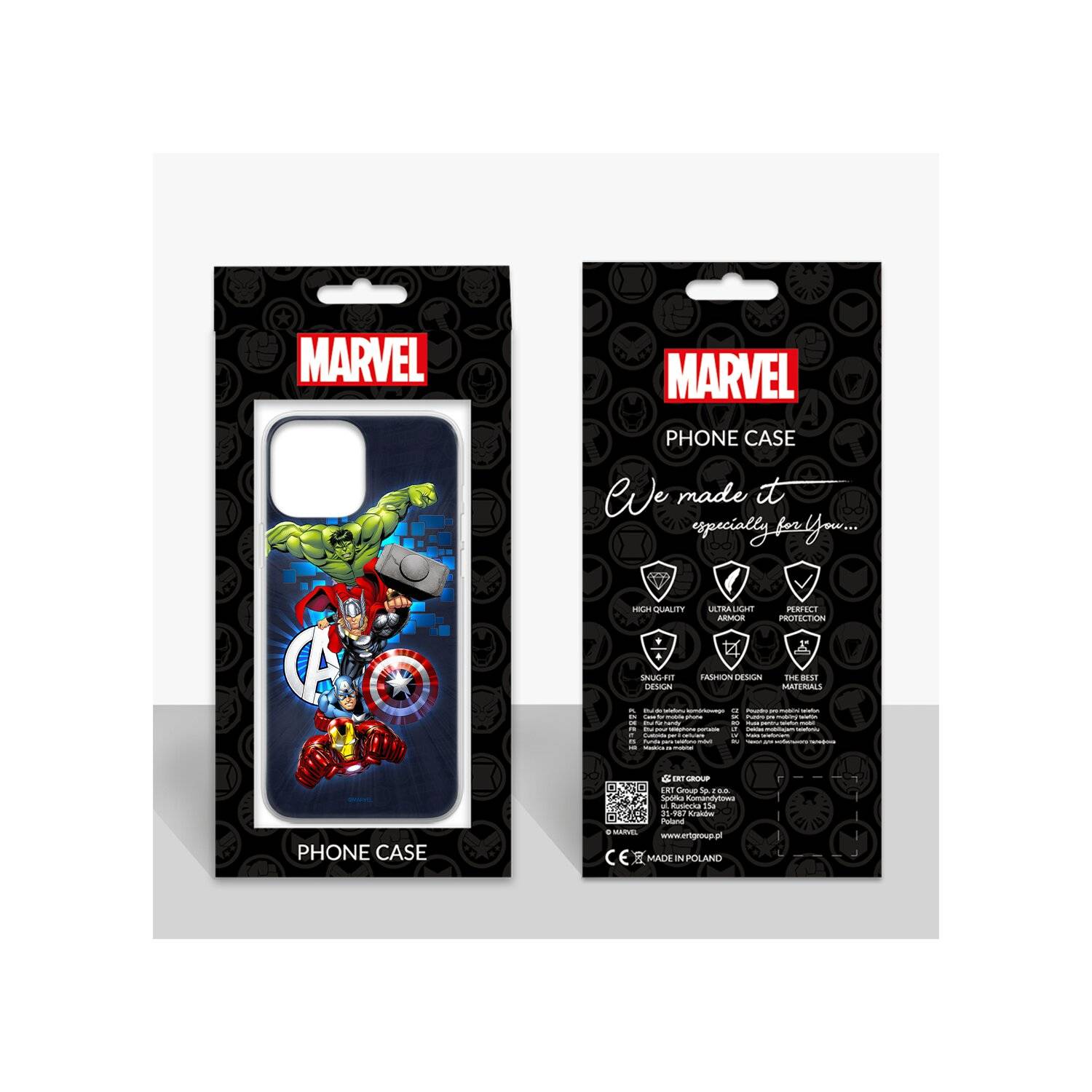 Handyhülle Avengers 001 Marvel Full Print Marineblau kompatibel mit Samsung Galaxy S23