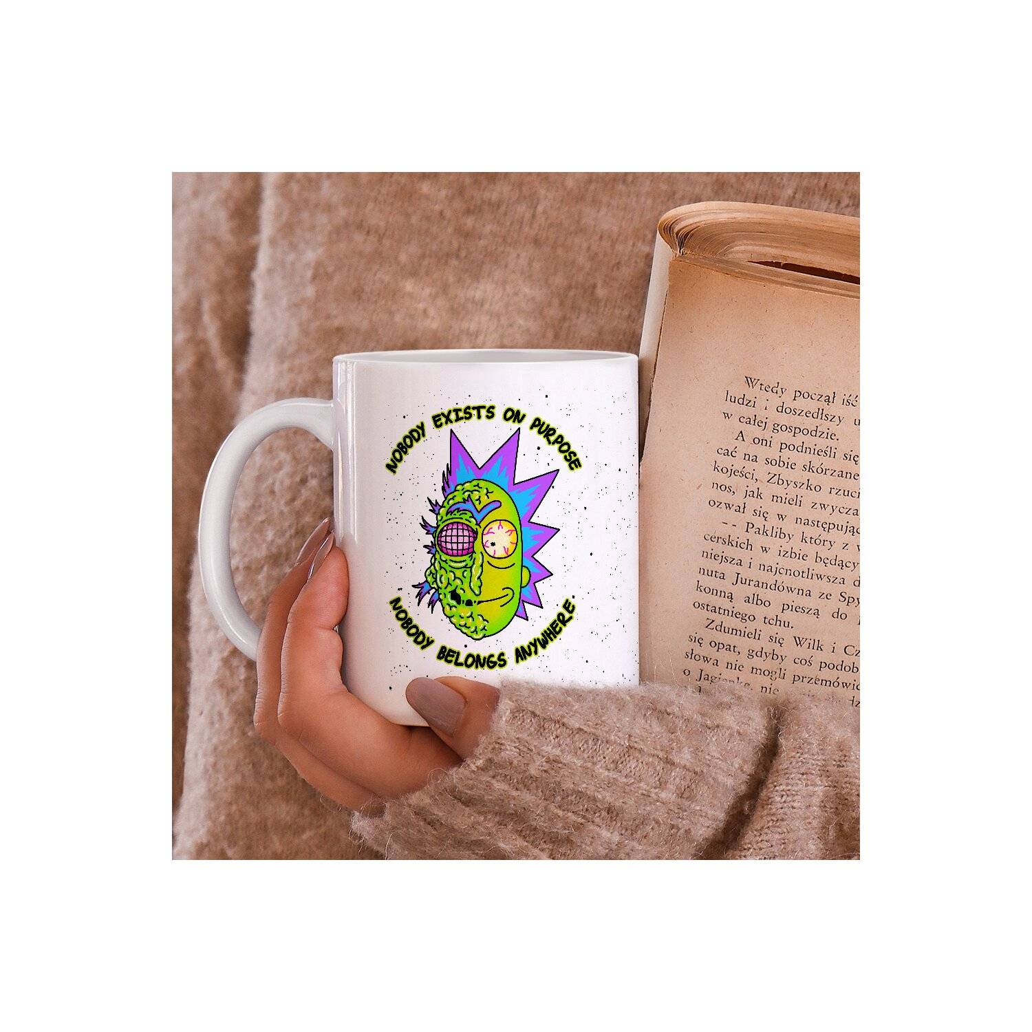 Rick and Morty Keramikbecher, Muster Morty 010, Kaffee- und Teebecher Tasse 330ml