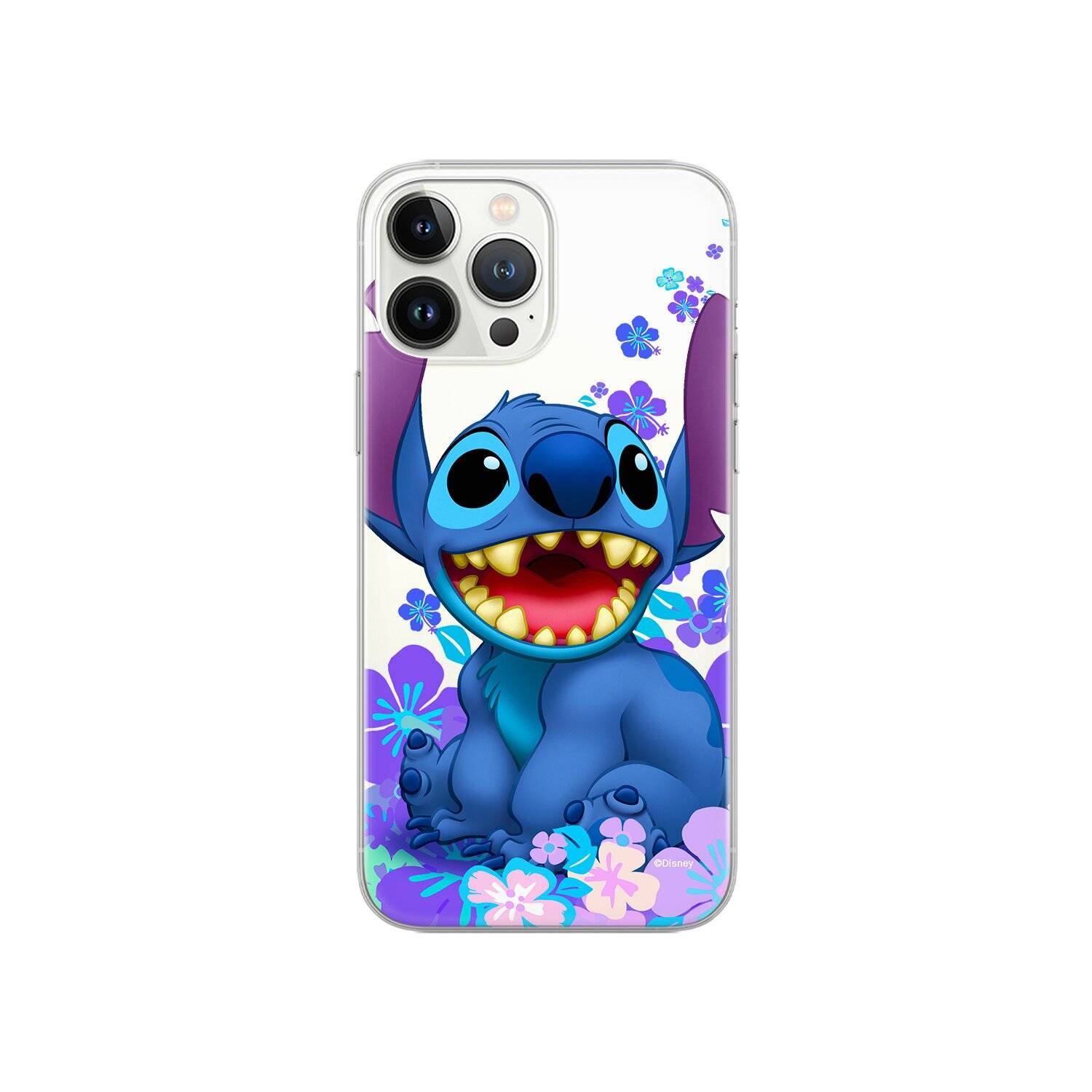 Handyhülle Stitch 001 Disney Partial Print Transparent kompatibel mit Google Pixel 7 Pro