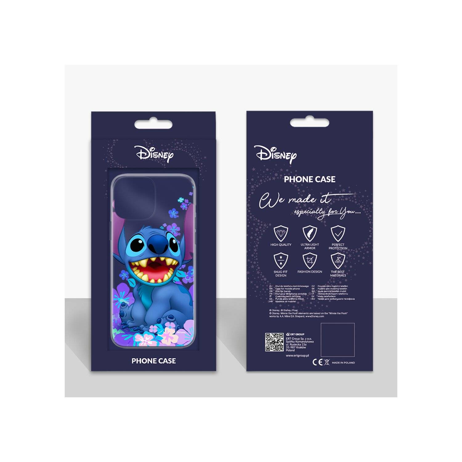 Handyhülle Stitch 001 Disney Partial Print Transparent kompatibel mit Samsung Galaxy S23 Plus