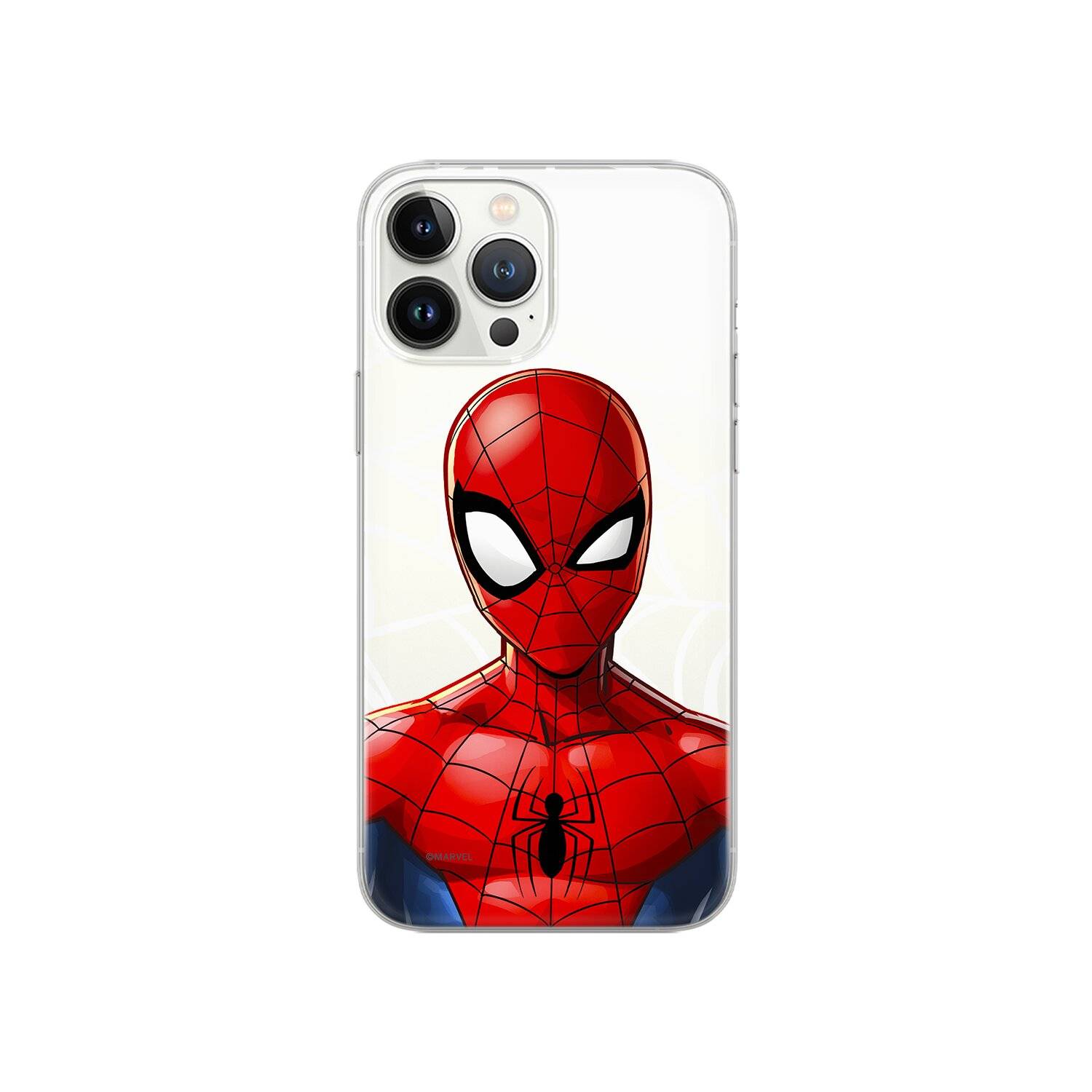 Handyhülle Spider Man 012 Marvel Teildruck Transparent kompatibel mit Samsung Galaxy A54 5G