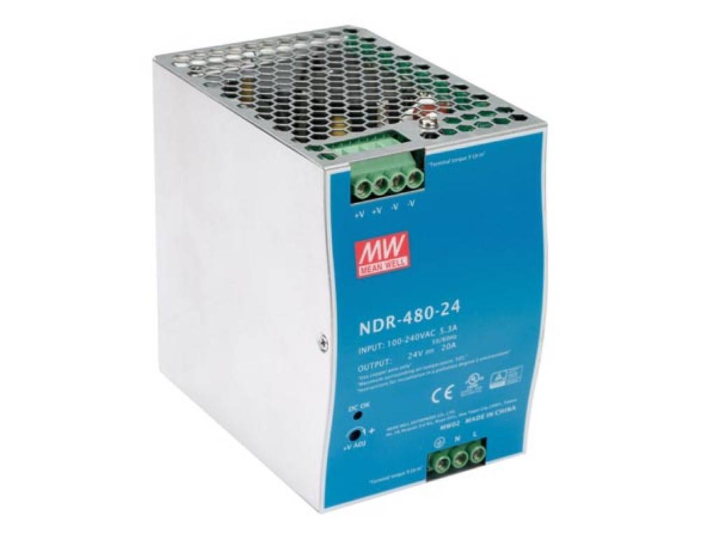 NETZTEIL - 1 AUSGANG - 480 W - HUTSCHIENENMONTAGE - 24 V 20 A - FÜR INDUSTRIELLE ANWENDUNG