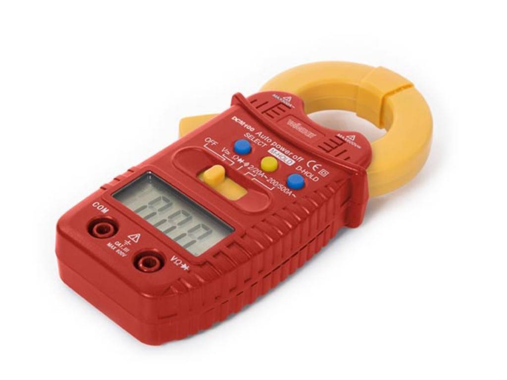 DIGITALE MINI-STROMZANGE - CAT III - 600 V - AC - MIT DATA-HOLD-FUNKTION