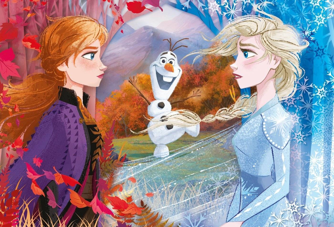 Clementoni Maxi Puzzle Disney Gefroren 2, 60 Teile.