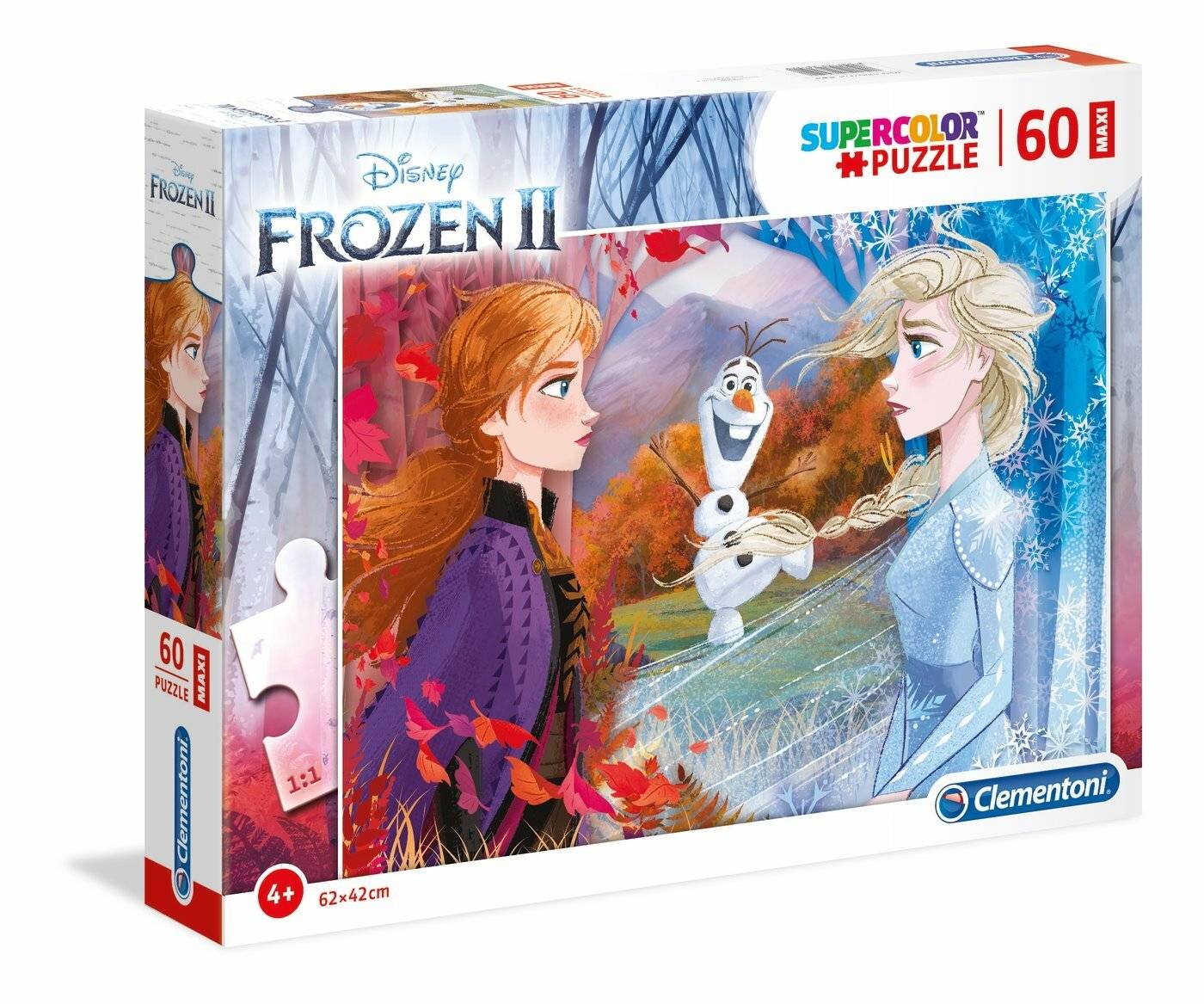 Clementoni Maxi Puzzle Disney Gefroren 2, 60 Teile.