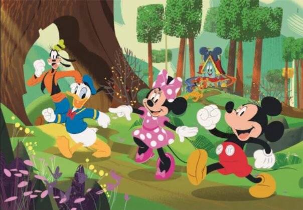 CLEMENTONI Puzzle Mickey und Freunde MAXI 104 Teile