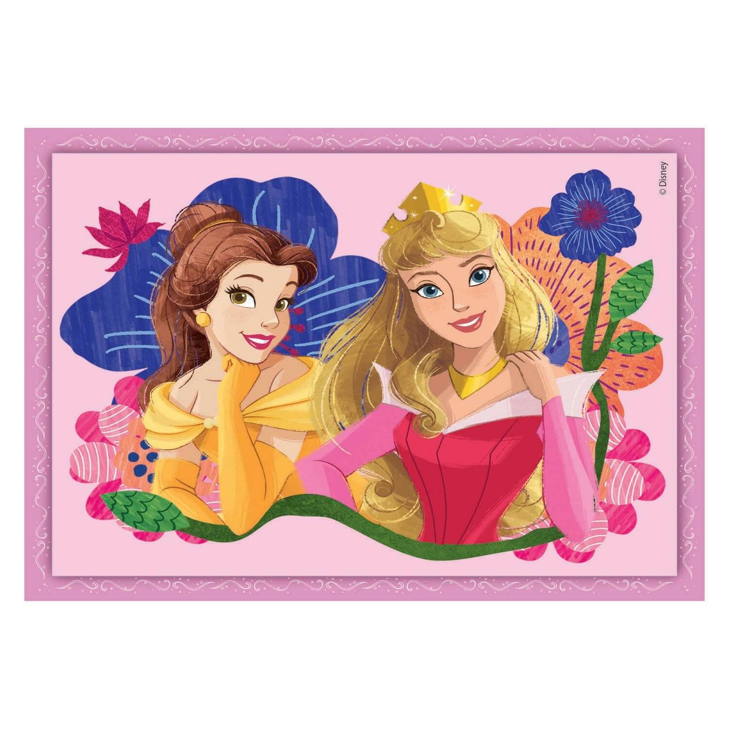 Clementoni Puzzles Disney Prinzessin, 4in1