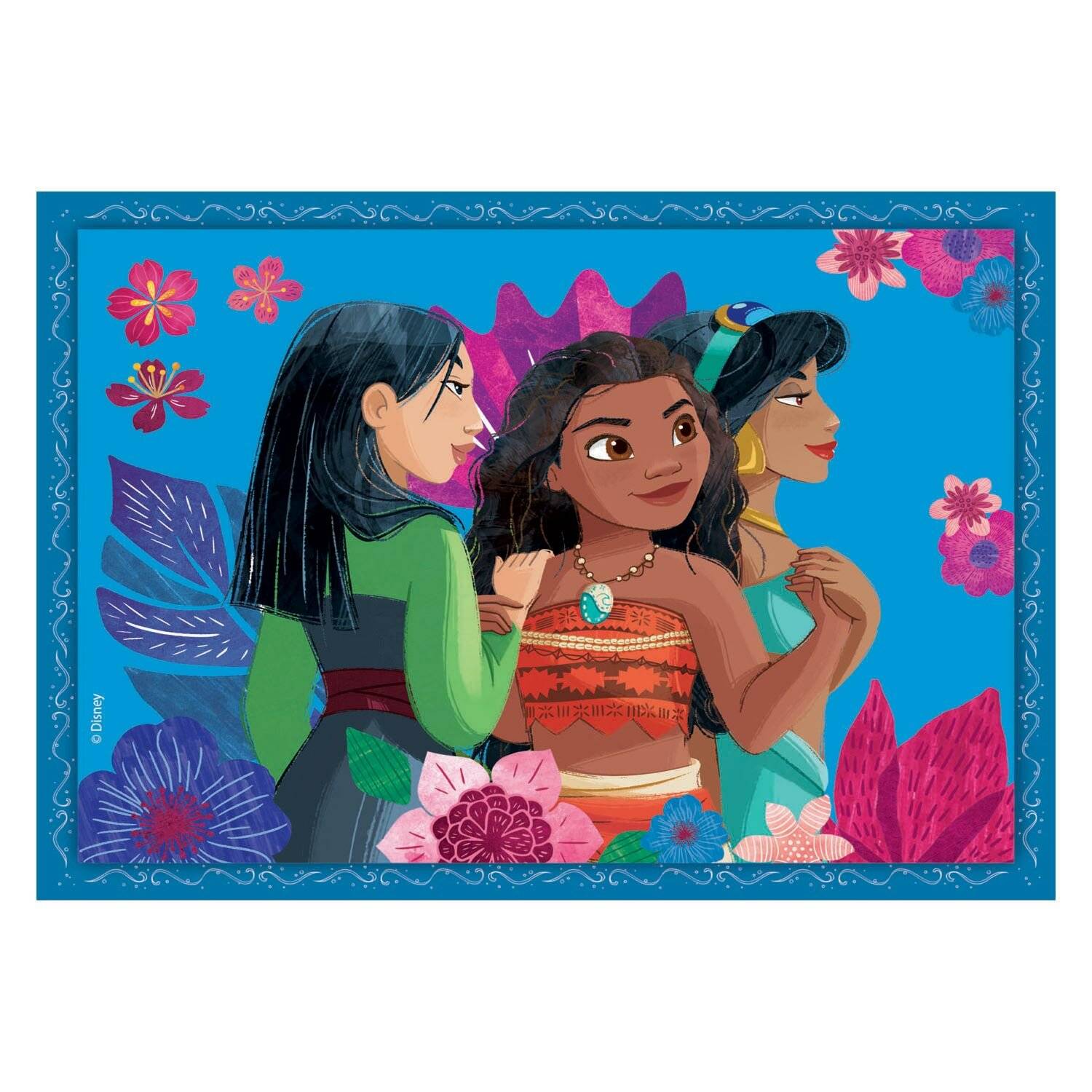 Clementoni Puzzles Disney Prinzessin, 4in1