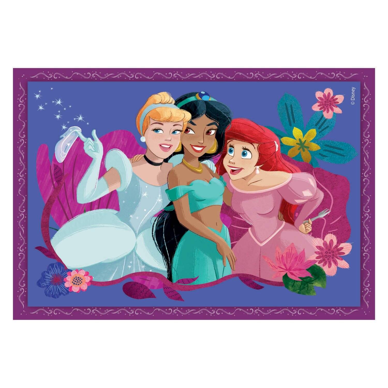 Clementoni Puzzles Disney Prinzessin, 4in1