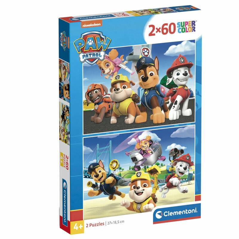 CLEMENTONI Puzzle Paw Patrol 2x60 Teile
