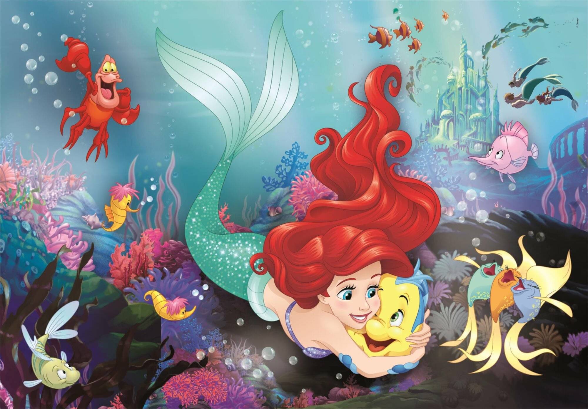 CLEMENTONI Puzzle Disney-Prinzessinnen: Die kleine Meerjungfrau MAXI 24 Stück