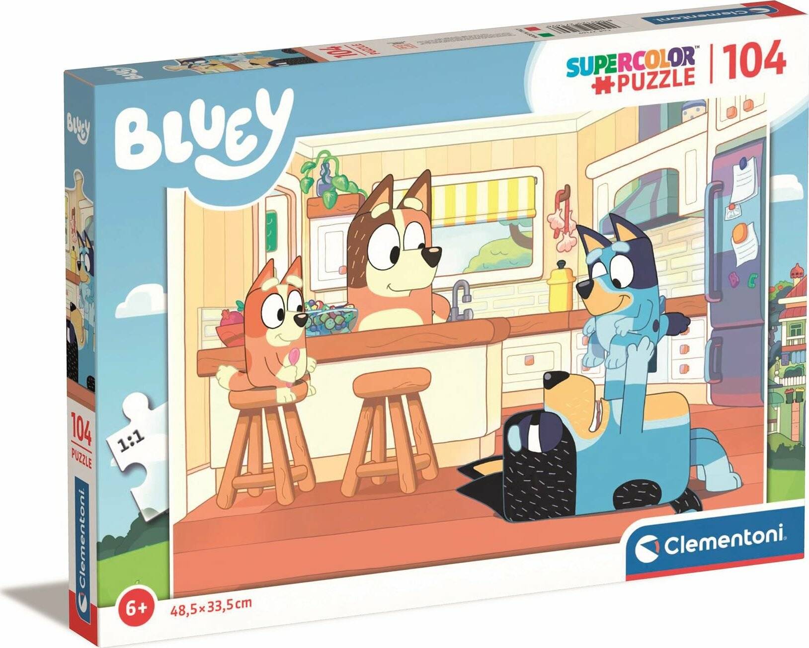 CLEMENTONI Puzzle Bluey 104 Teile