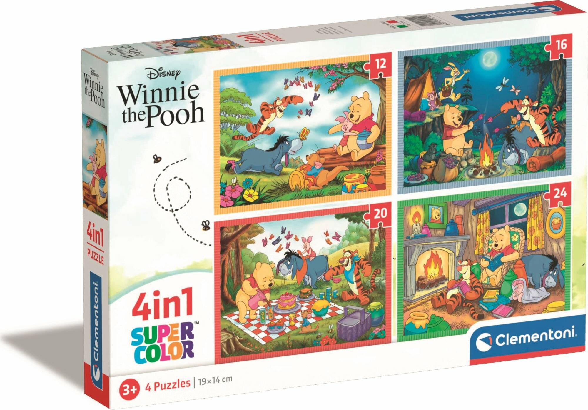 CLEMENTONI Puzzle Winnie the Pooh 4in1 (12+16+20+24 Teile)