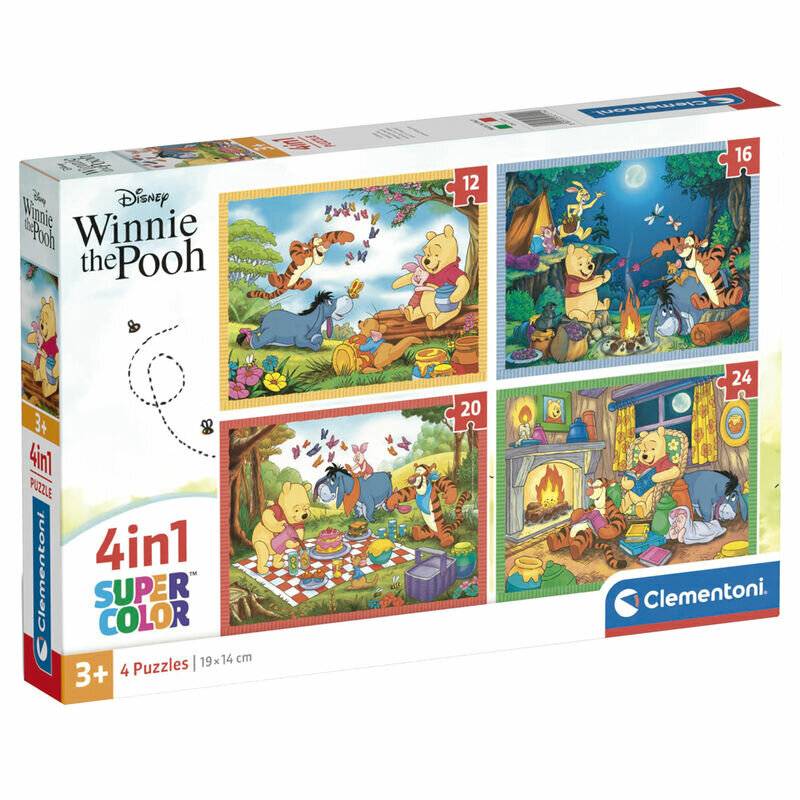 CLEMENTONI Puzzle Winnie the Pooh 4in1 (12+16+20+24 Teile)