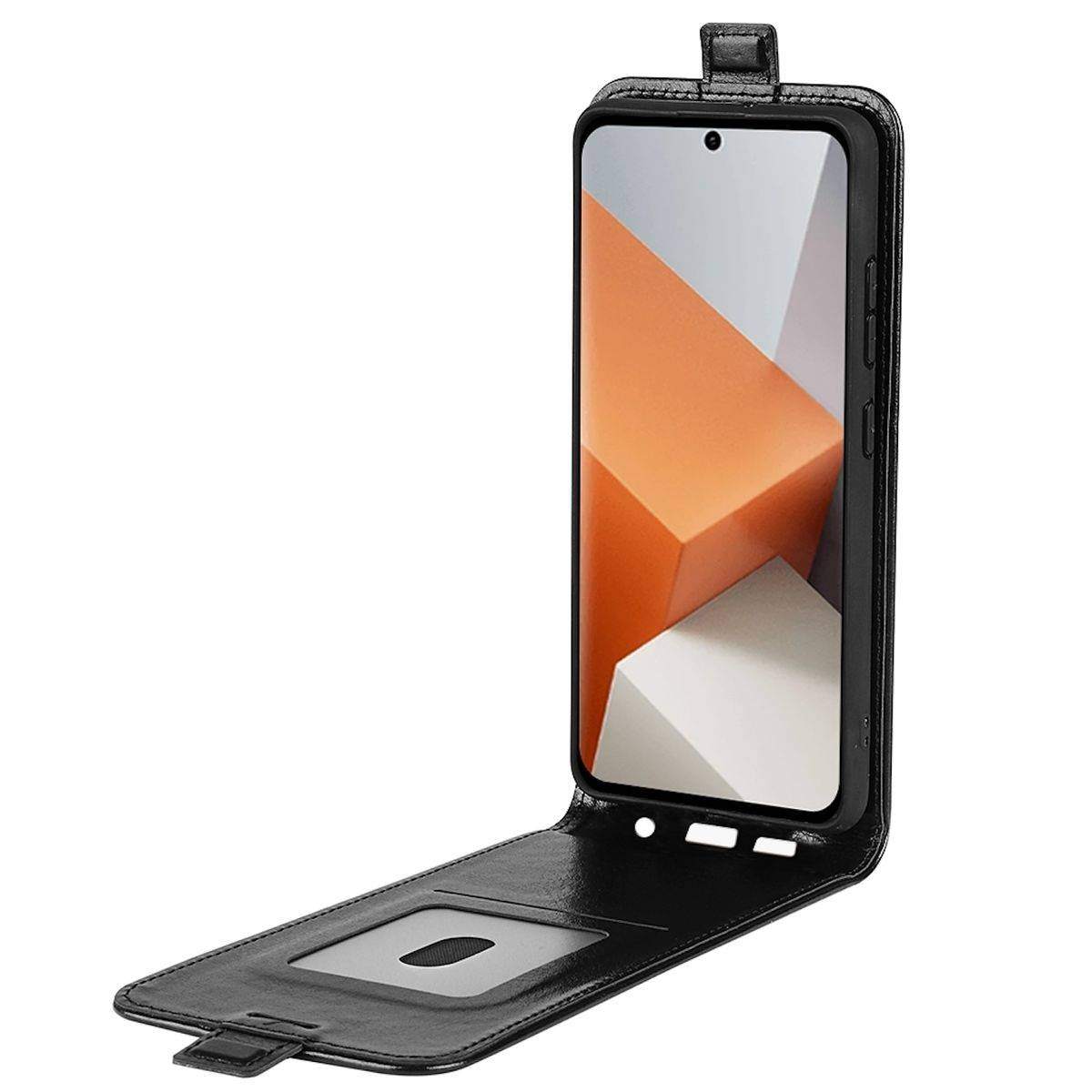 Für Xiaomi Redmi Note 13 Pro Plus Fliptasche Schwarz Hülle Case Tasche