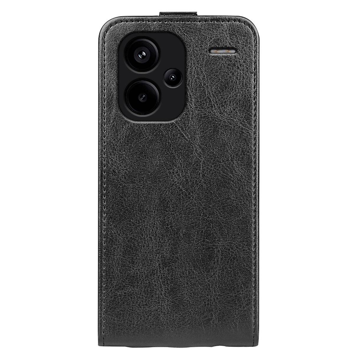 Für Xiaomi Redmi Note 13 Pro Plus Fliptasche Schwarz Hülle Case Tasche