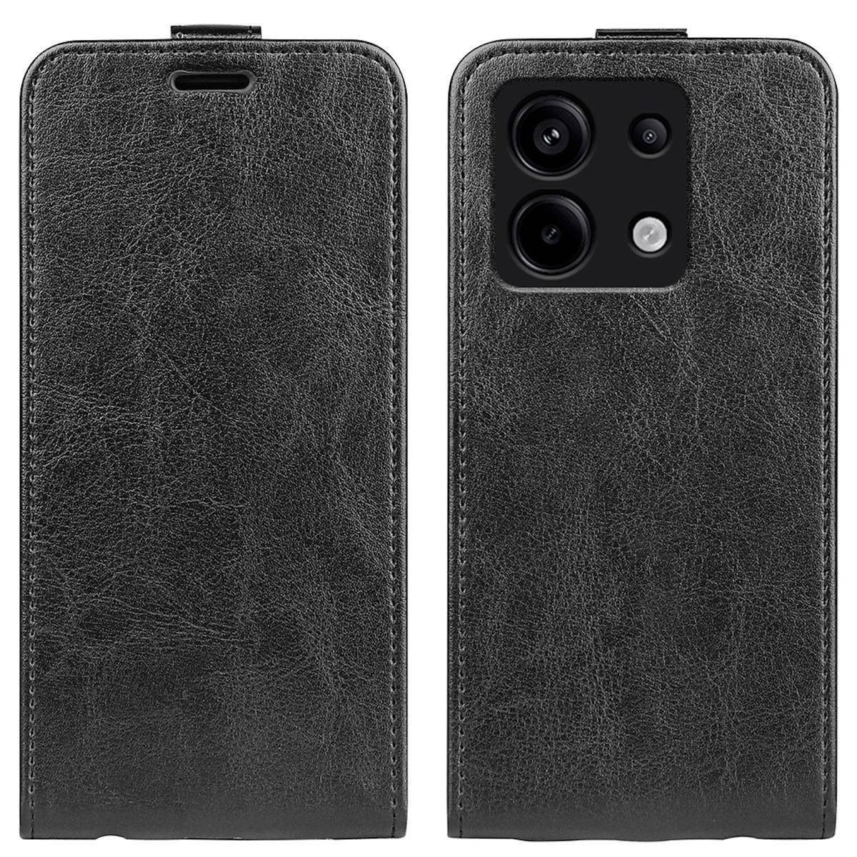 Für Xiaomi Redmi Note 13 Pro / Poco X6 Fliptasche Schwarz Hülle Tasche