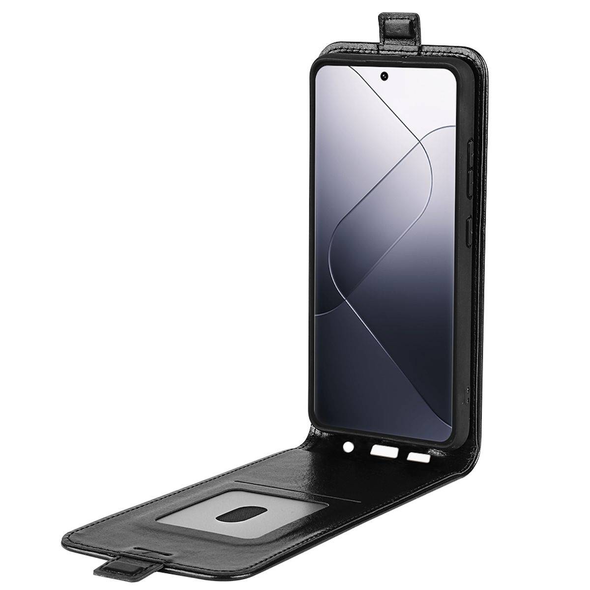 Für Xiaomi 14 Pro Fliptasche Schwarz Hülle Case Cover Tasche Schutz