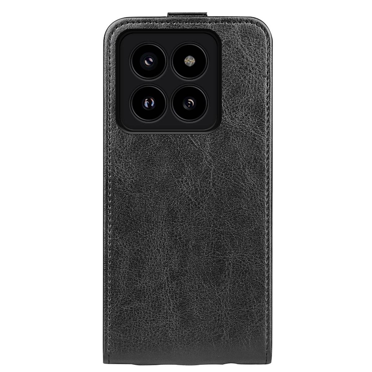 Für Xiaomi 14 Pro Fliptasche Schwarz Hülle Case Cover Tasche Schutz
