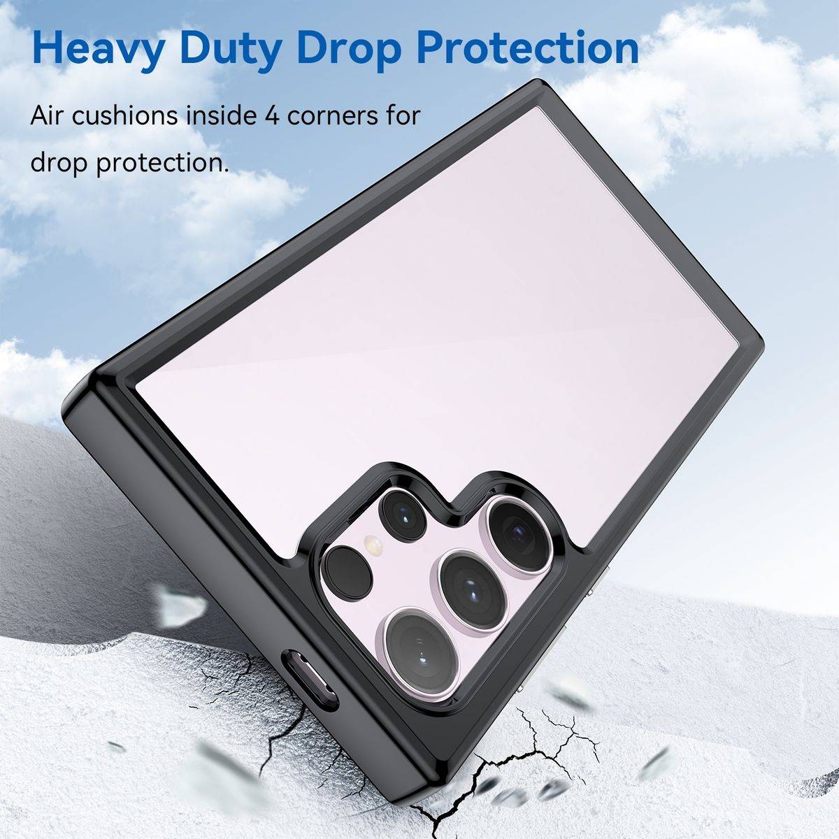 Für Samsung Galaxy S24 Ultra TPU Schutz Handy Hülle Case Cover Tasche
