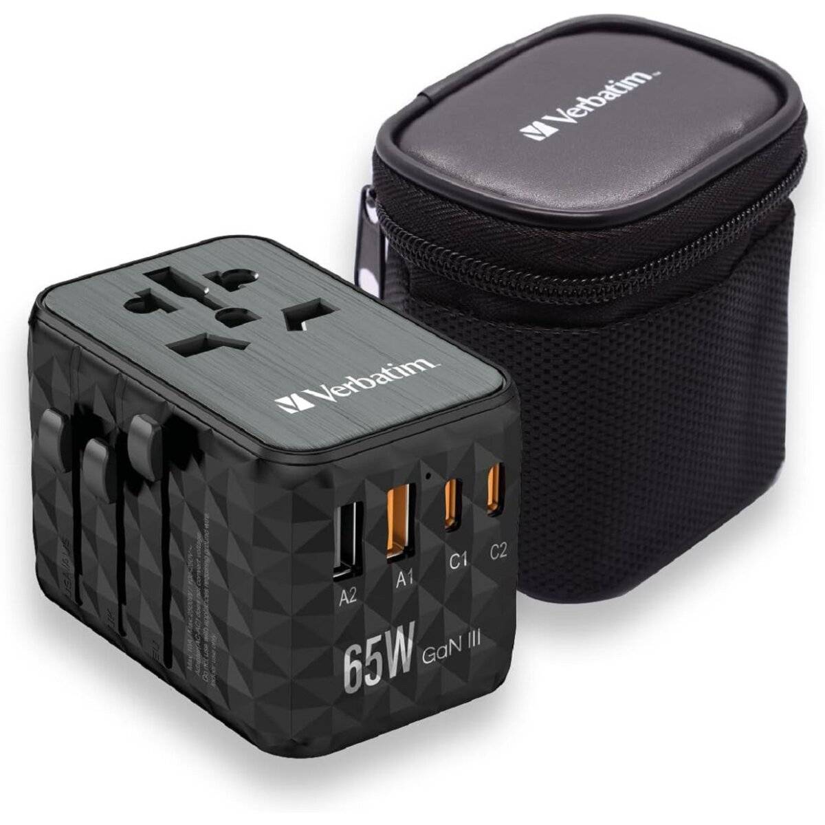 Verbatim GaN III-Universal-Reiseadapter UTA-05, 65 W