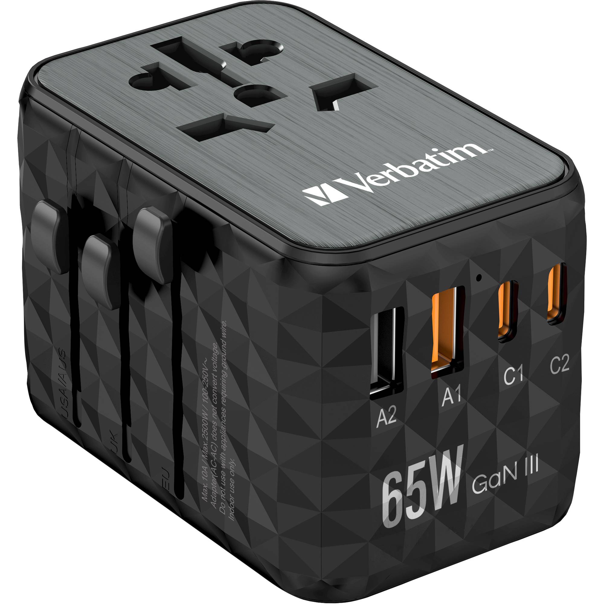 Verbatim Ladegerät 32120 Universal Travel 65W