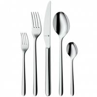 WMF 6x Menuelöffel, 6x Menuegabeln, 6x Menuemesser, 6x Kaffeelöffel, 6x Kuchengabeln