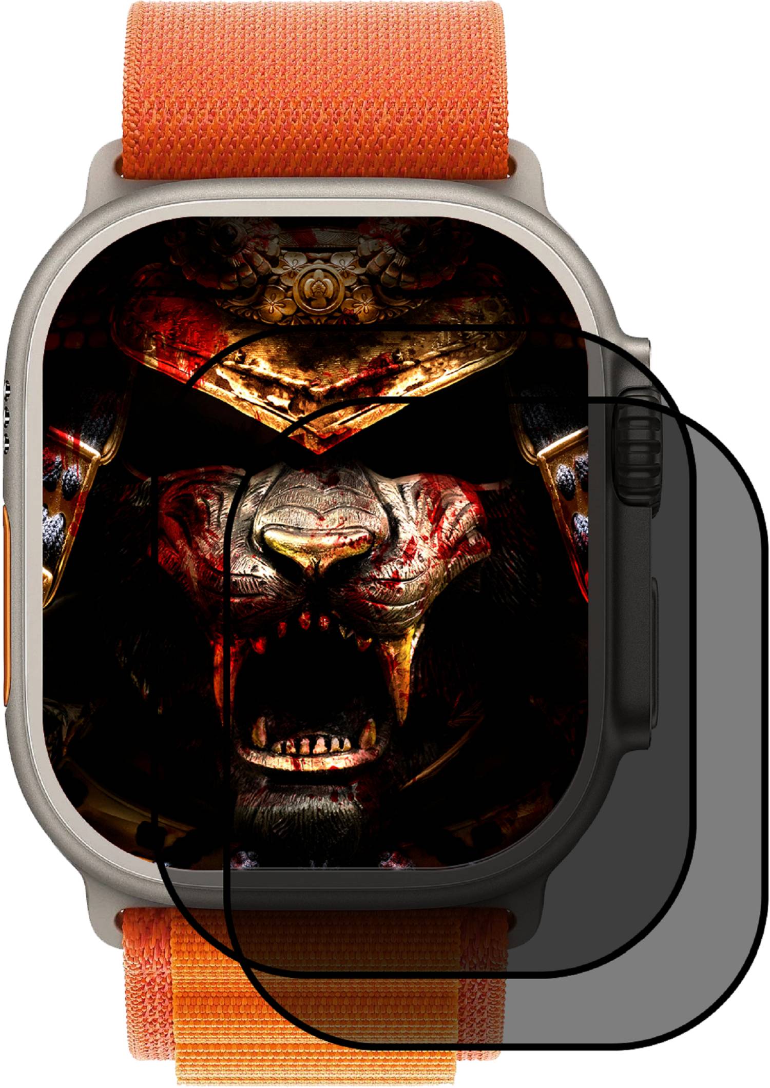 2x Blickschutz 9H Panzerhartglas für Apple Watch Ultra 2 49mm ANTI-SPY PRIVACY echtes Tempered Panzerglas Displayschutz Schutzglas Schutzfolie