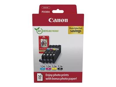 CANON CLI-526 Ink Cartridge C/M/Y/BK Drucken, Scannen & Verbrauchsmaterial Verbrauchsmaterialien - &