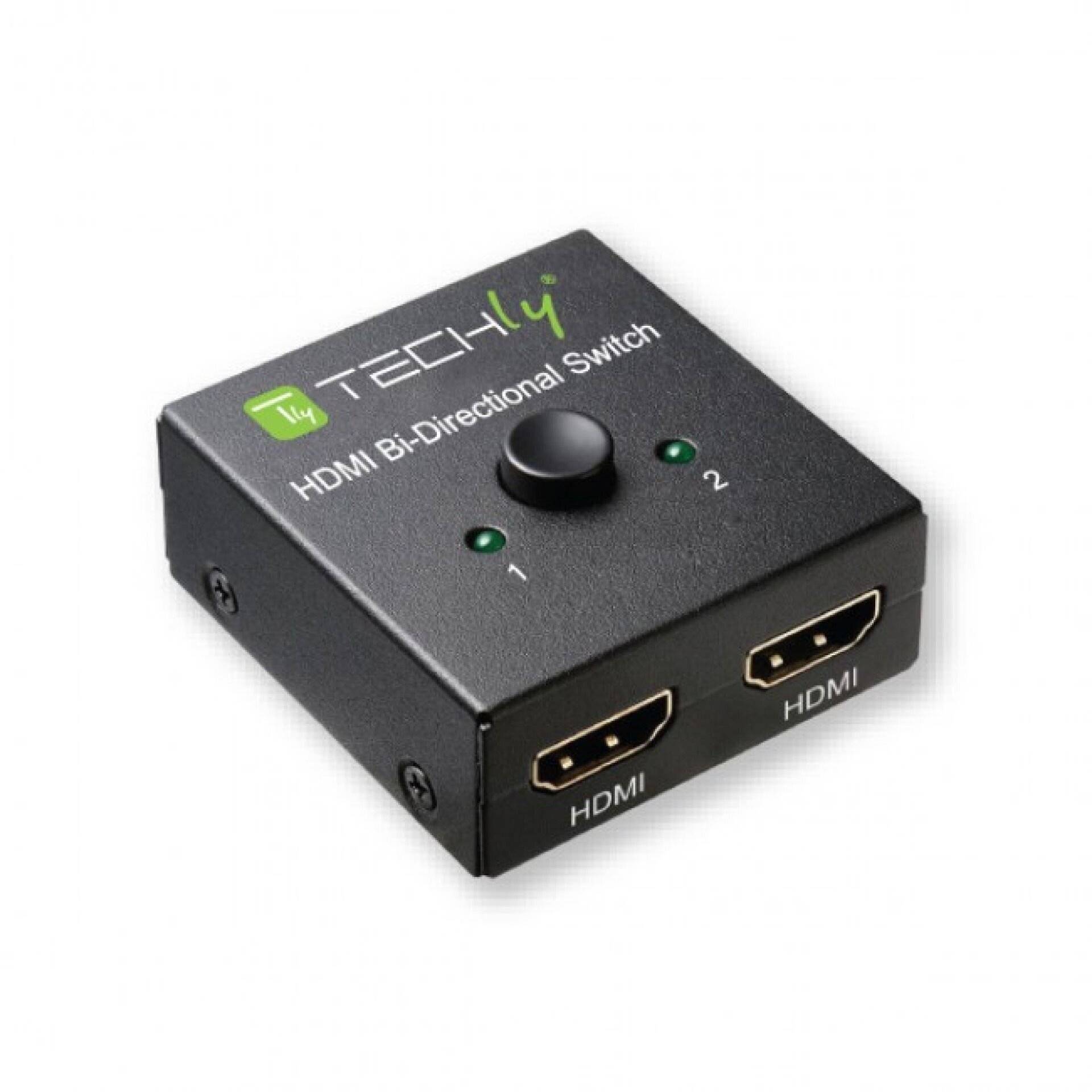 Jetrics jetsplit-HDMI-1-2, HDMI 4K 60Hz Bi-direktionaler Switch 2Port, Doppelmodus 1 auf 2 oder 2 auf 1
