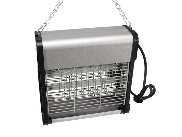 Perel Insektenvernichter, elektrisch, UV-LED, Hochspannungsgitter 2800 V, abnehmbare Auffangschale, 30 m², Metall