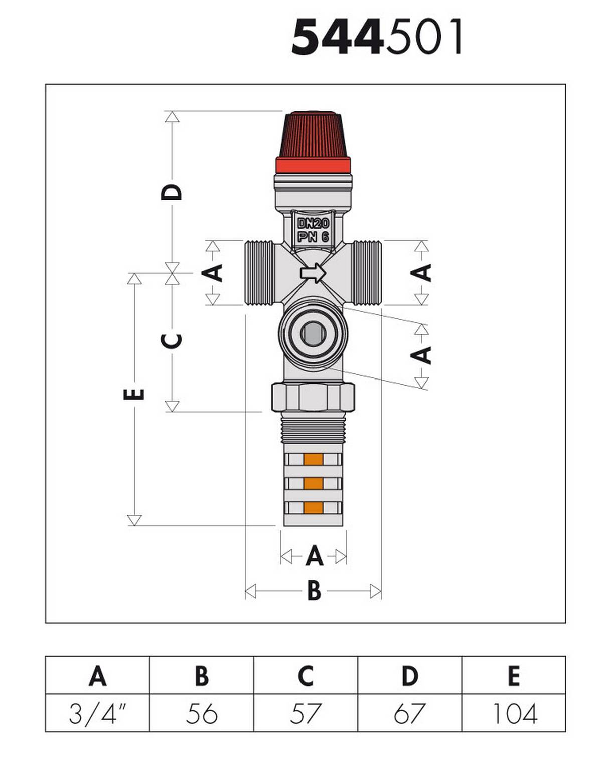 Caleffi Thermische Ablaufsicherung 3/4"