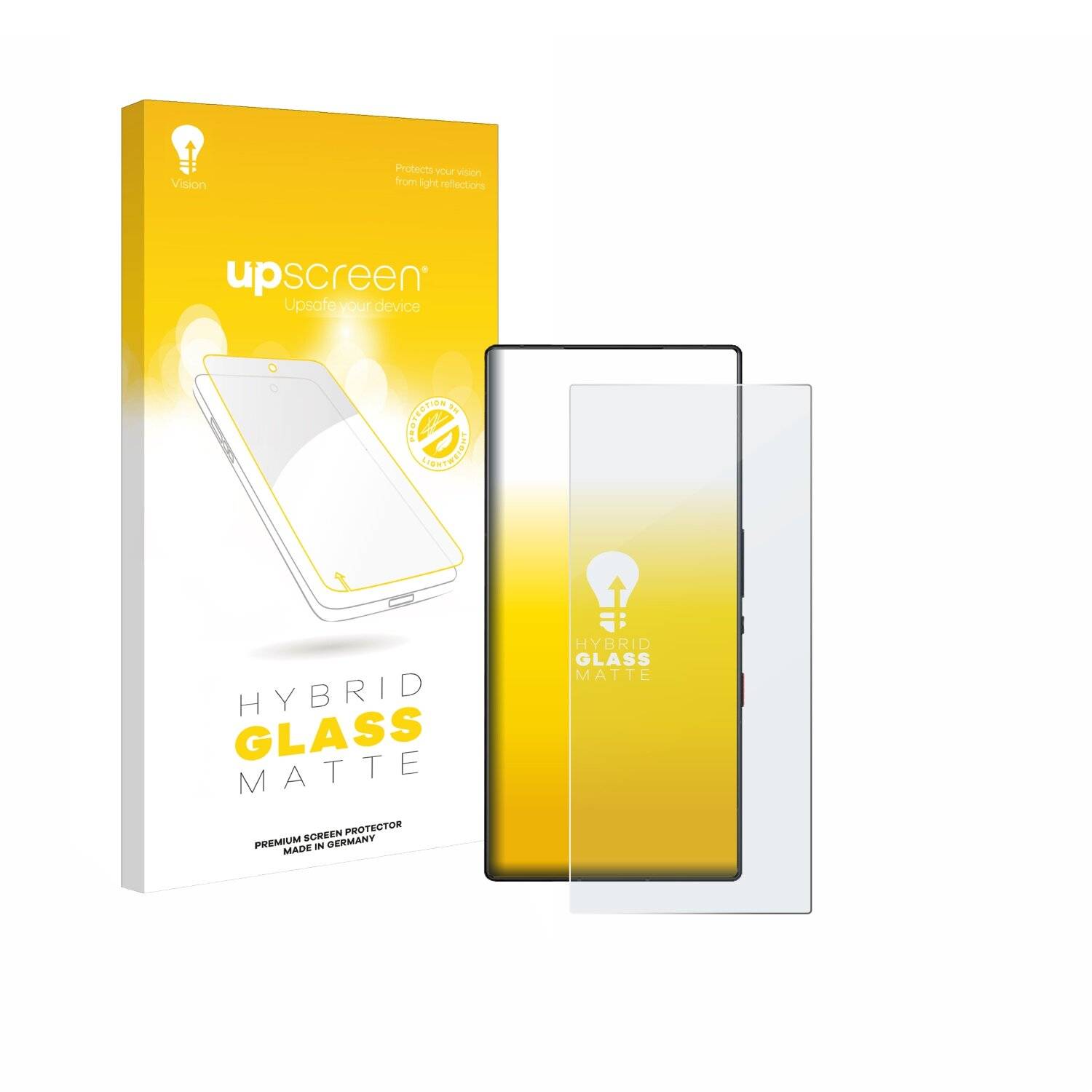 upscreen Hybrid Glas Matt Panzer-Folie für ZTE Nubia Red Magic 9