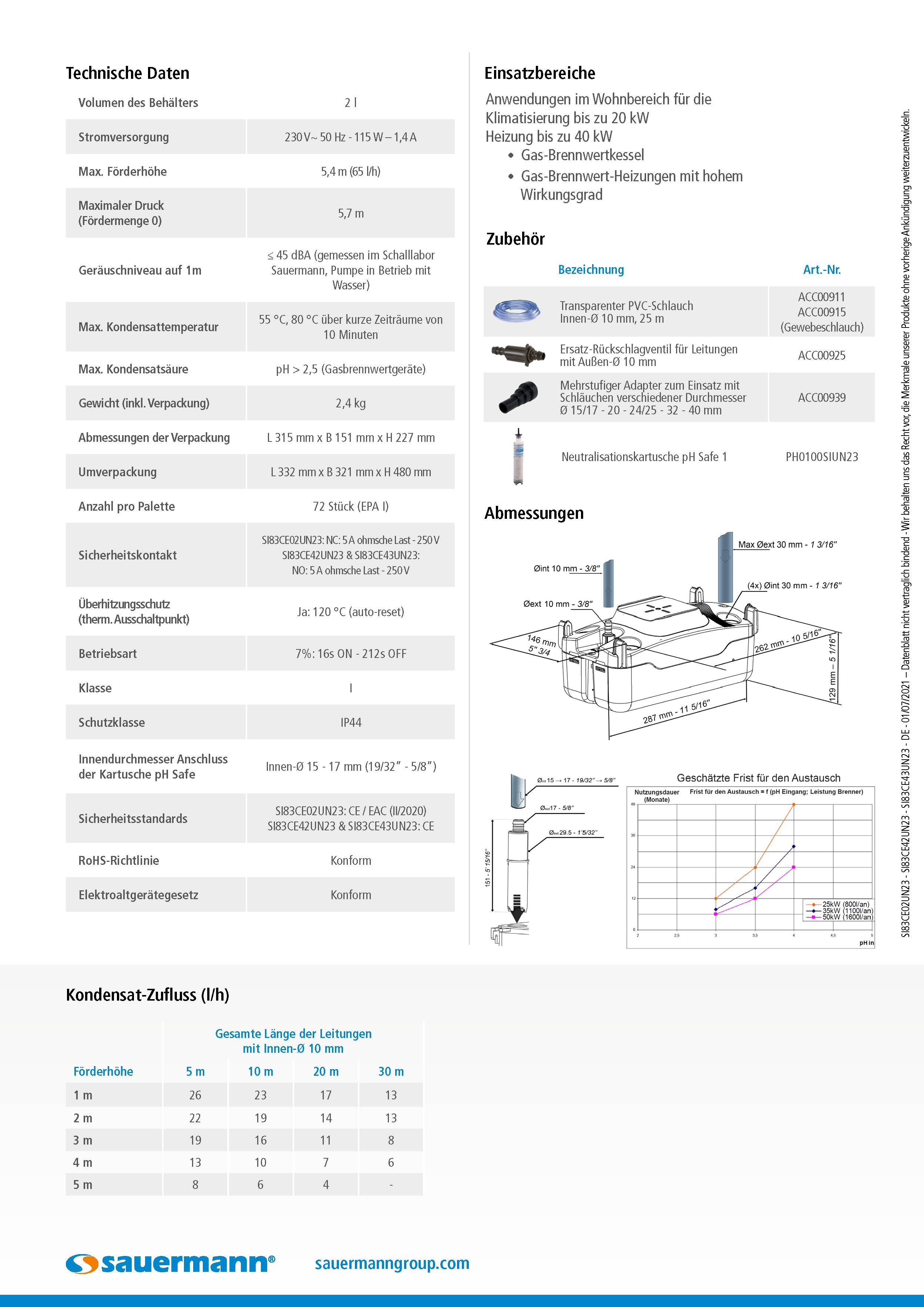 Sauermann Si-83 Pack 2 Zentrifugalpumpe mit Behälter