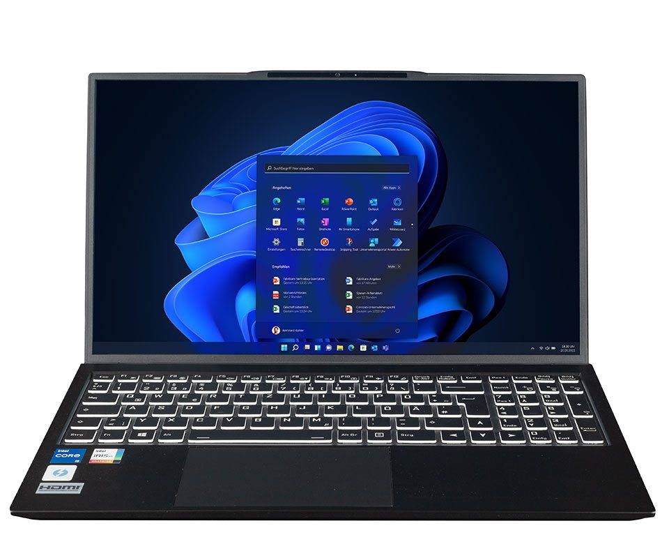 bluechip TRAVELline B15W57 Intel® Core™ i5-1335U Prozessor / 4.60 GHz, Windows 11 Pro, 15.6"" non-glare IPS Panel, 1920