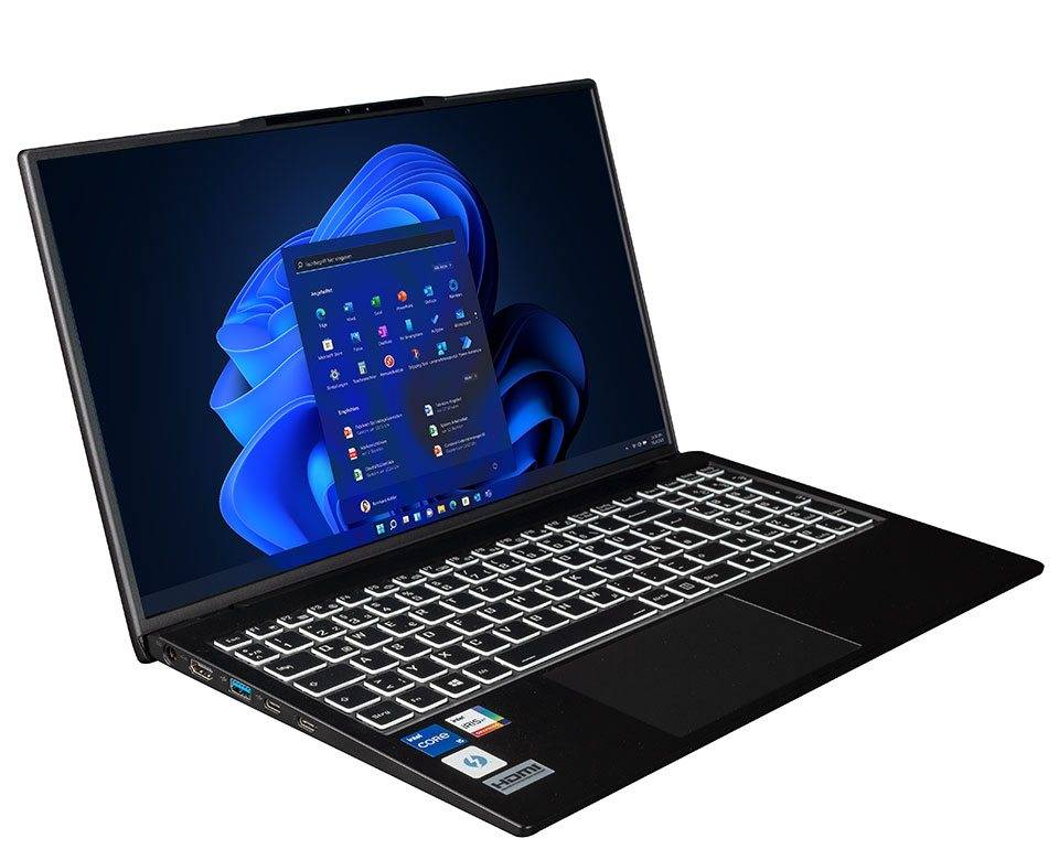 bluechip TRAVELline B15W58 Intel® Core™ i7-1355U Prozessor / 5.00 GHz, Windows 11 Pro, 15.6"" non-glare IPS Panel, 1920