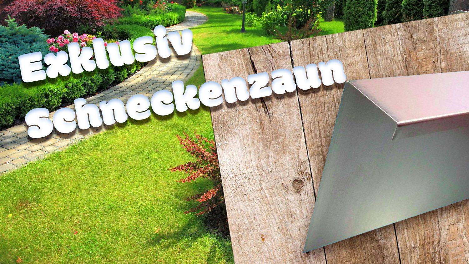 Schneckenzaun aus verzinktem Stahlblech 25 x 100cm | Schneckenblech