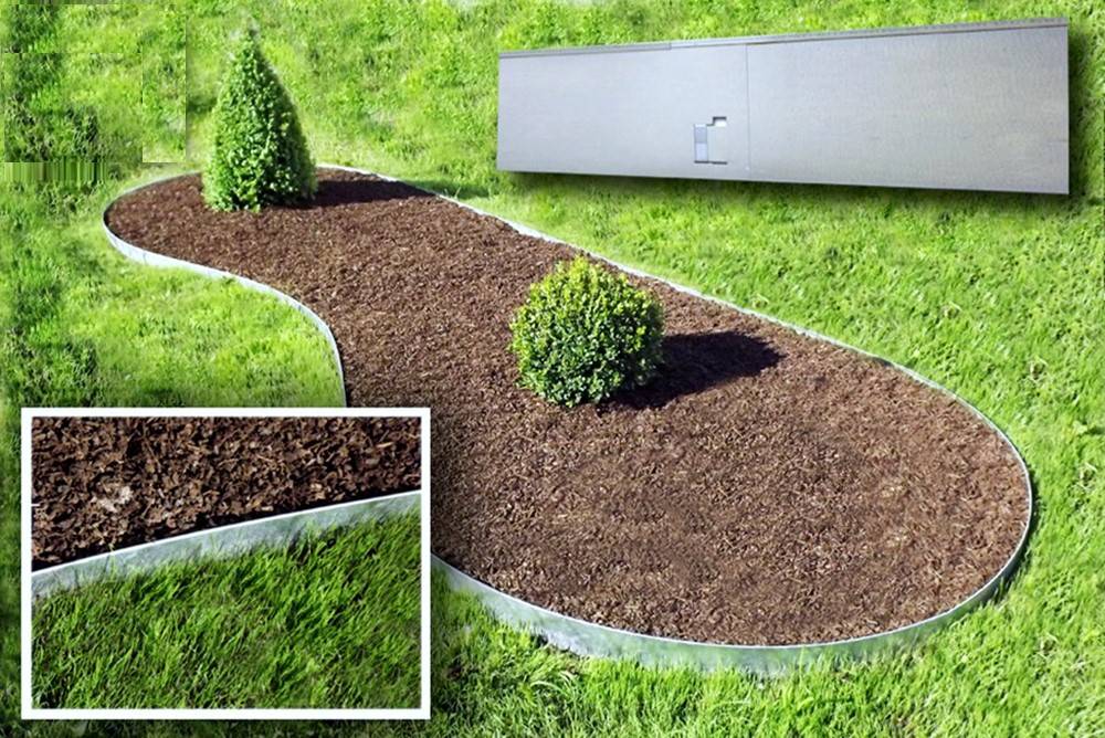 Alu/Zink Ecke für Rasenkante 18.5cm, Farbe:ohne Farbe