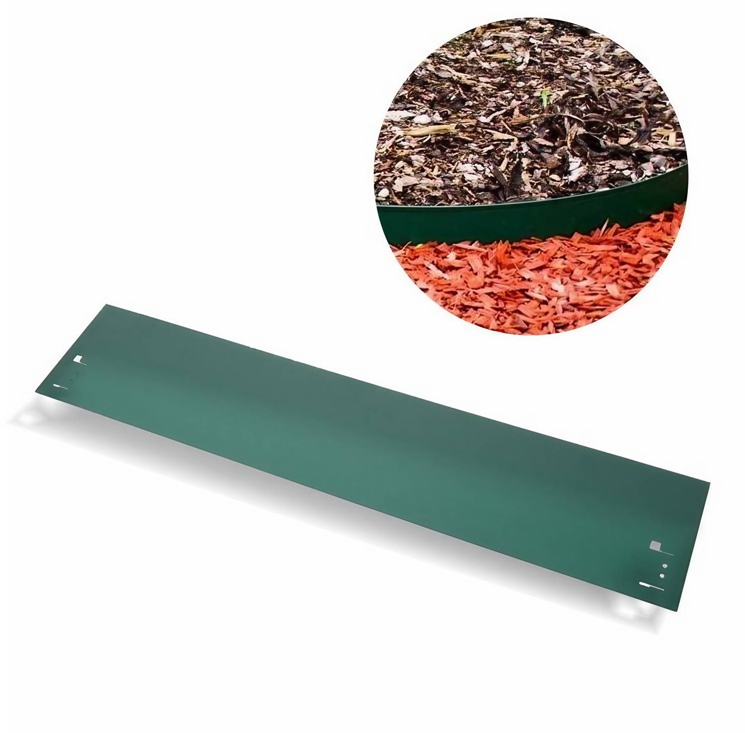 Rasenkanten Metall 18.5 cm x 120 cm Grün | Beeteinfassung | Beetumrandung