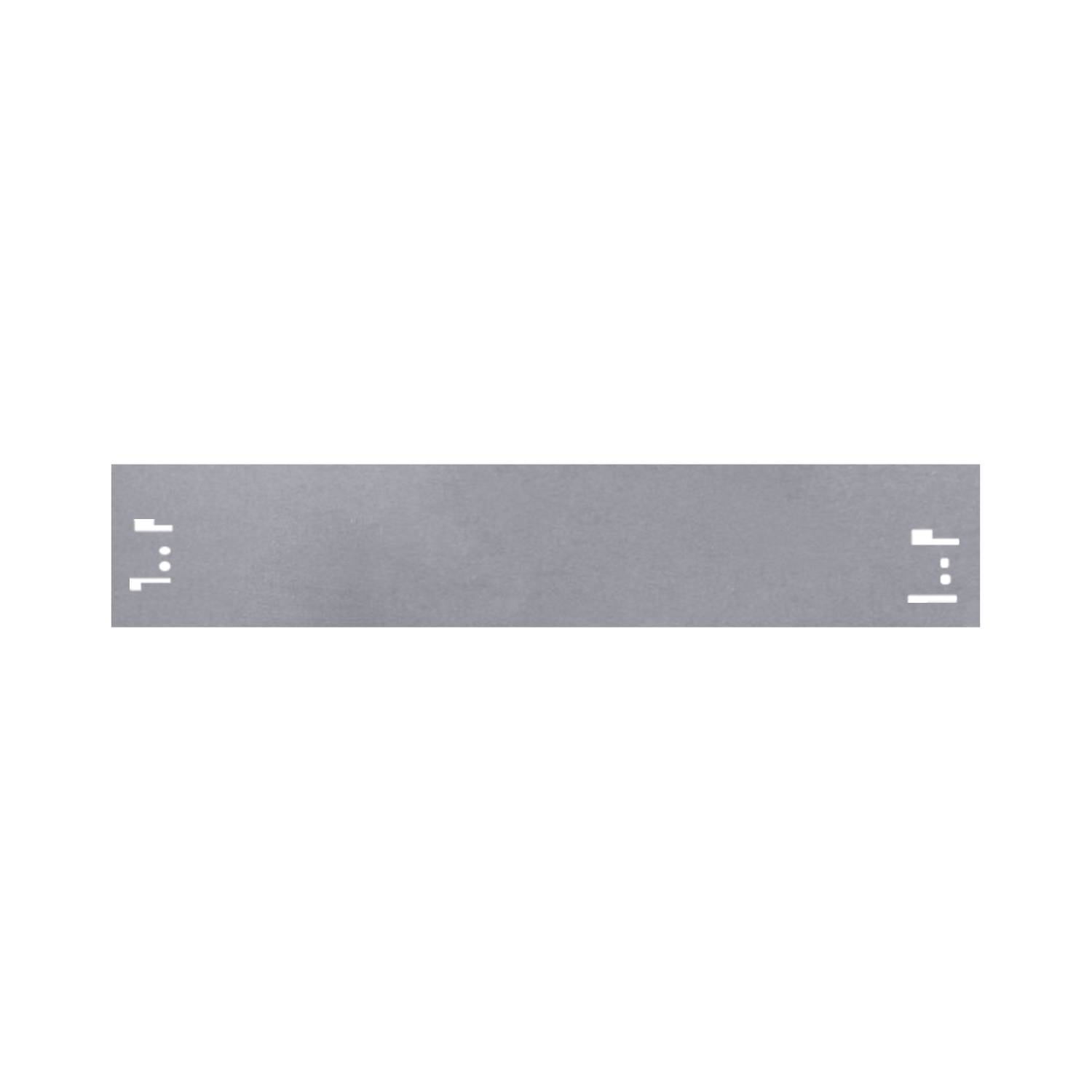 10er Set Rasenkanten Metall 18.5 cm hoch, 12 m lang | Beeteinfassung, Farbe:ohne Farbe