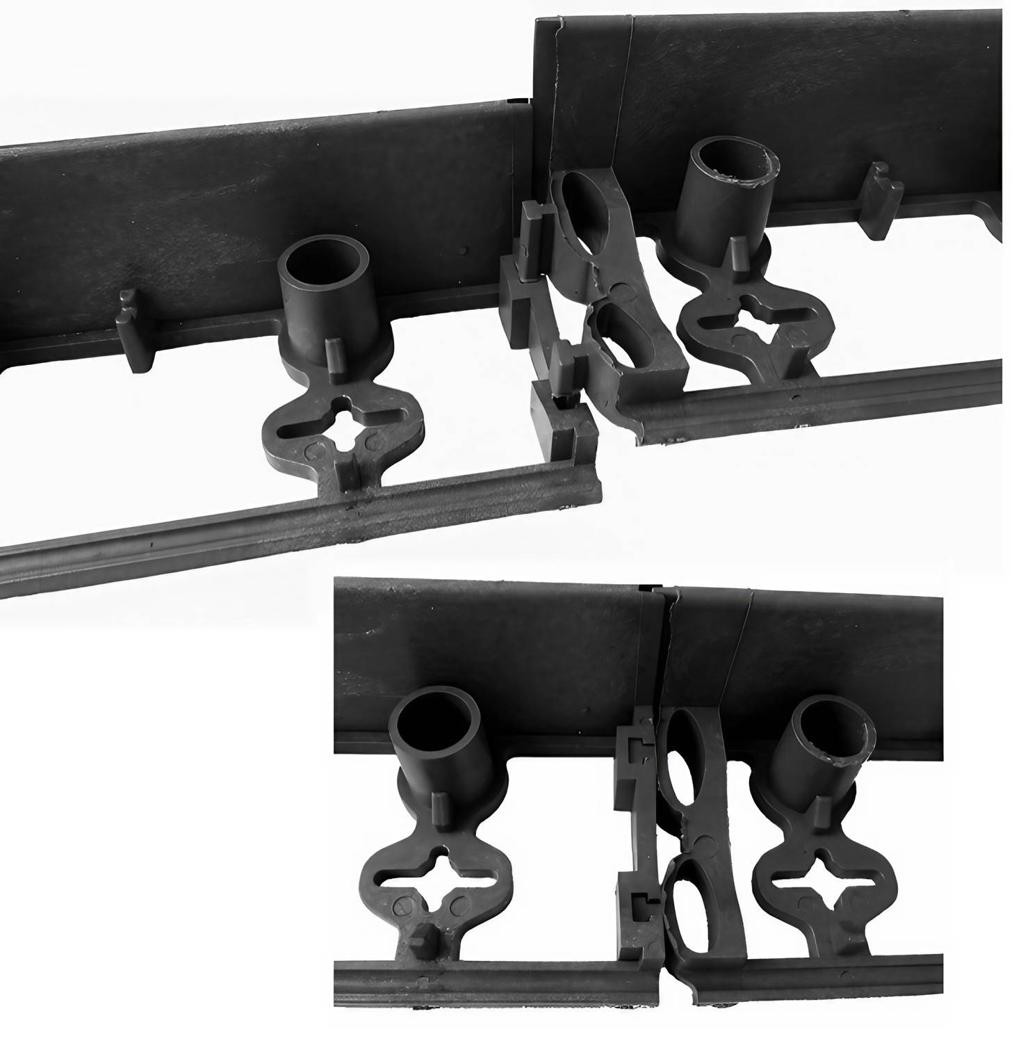 10er Set Rasenkante aus Kunststoff 10m | Beeteinfassung | Beetumrandung | Palisaden Kunststoff