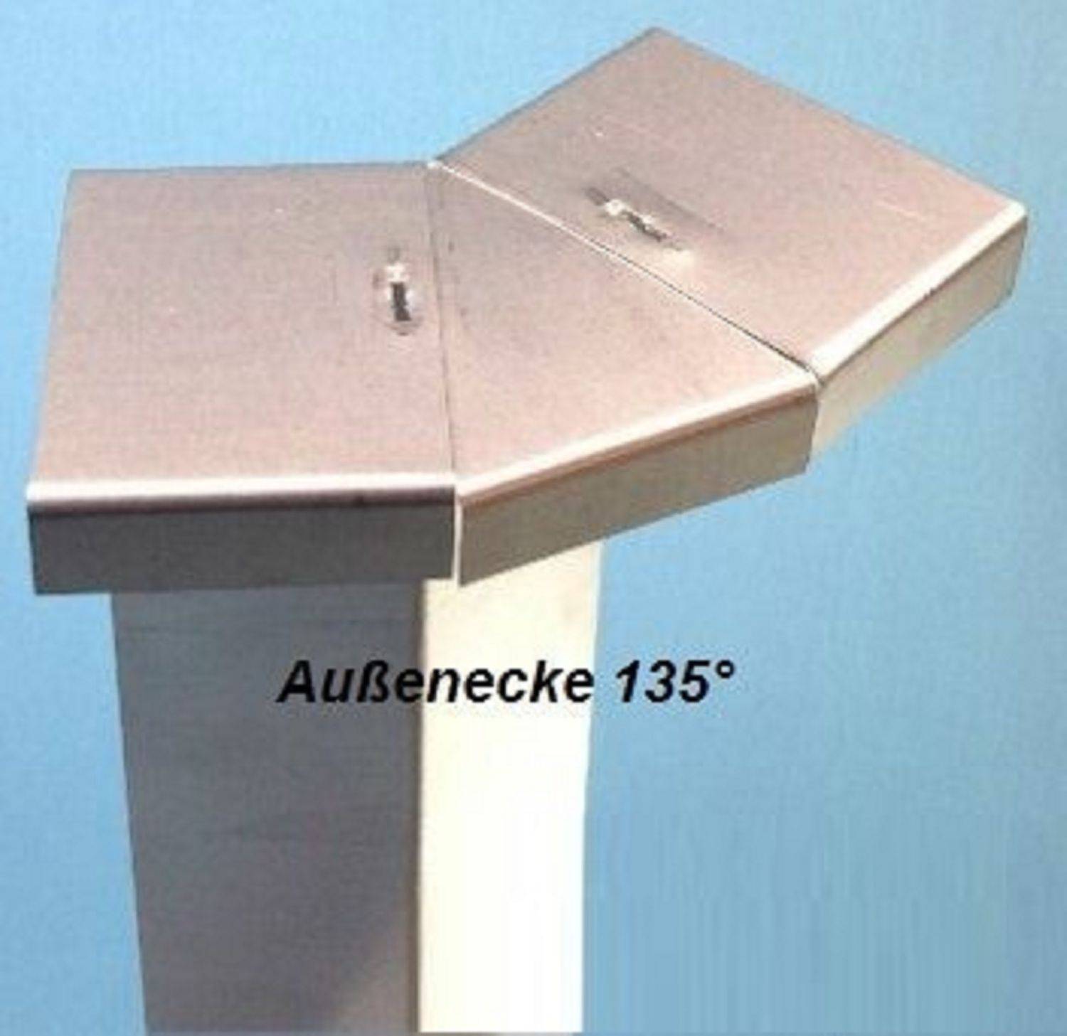 Ecke Außen für Schneckenzaun 135grad | Schneckenblech, Farbe:ohne Farbe