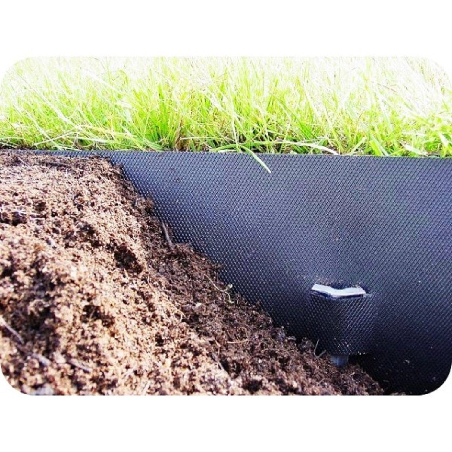5er Set Rasenkantenband aus Kunststoff 10cm hoch 30m lang