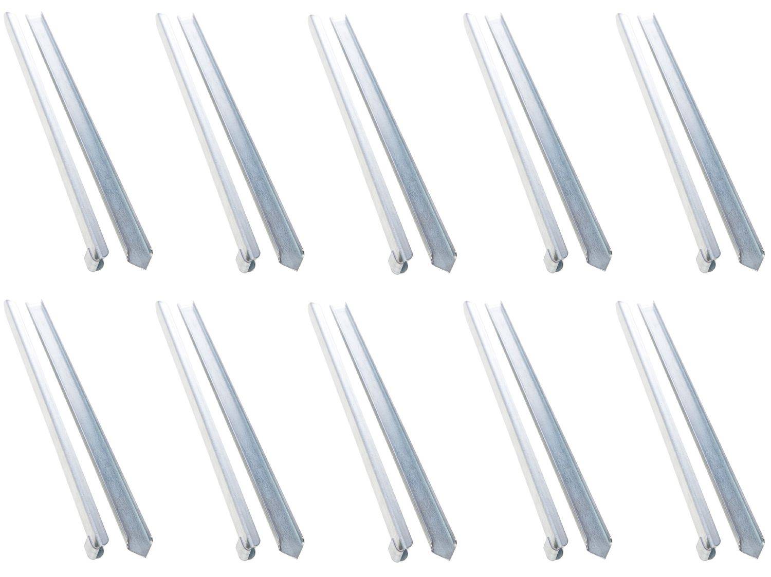 10 Set Erdanker für Rasenkante schmale 40 x 2,6 x 0,2 cm