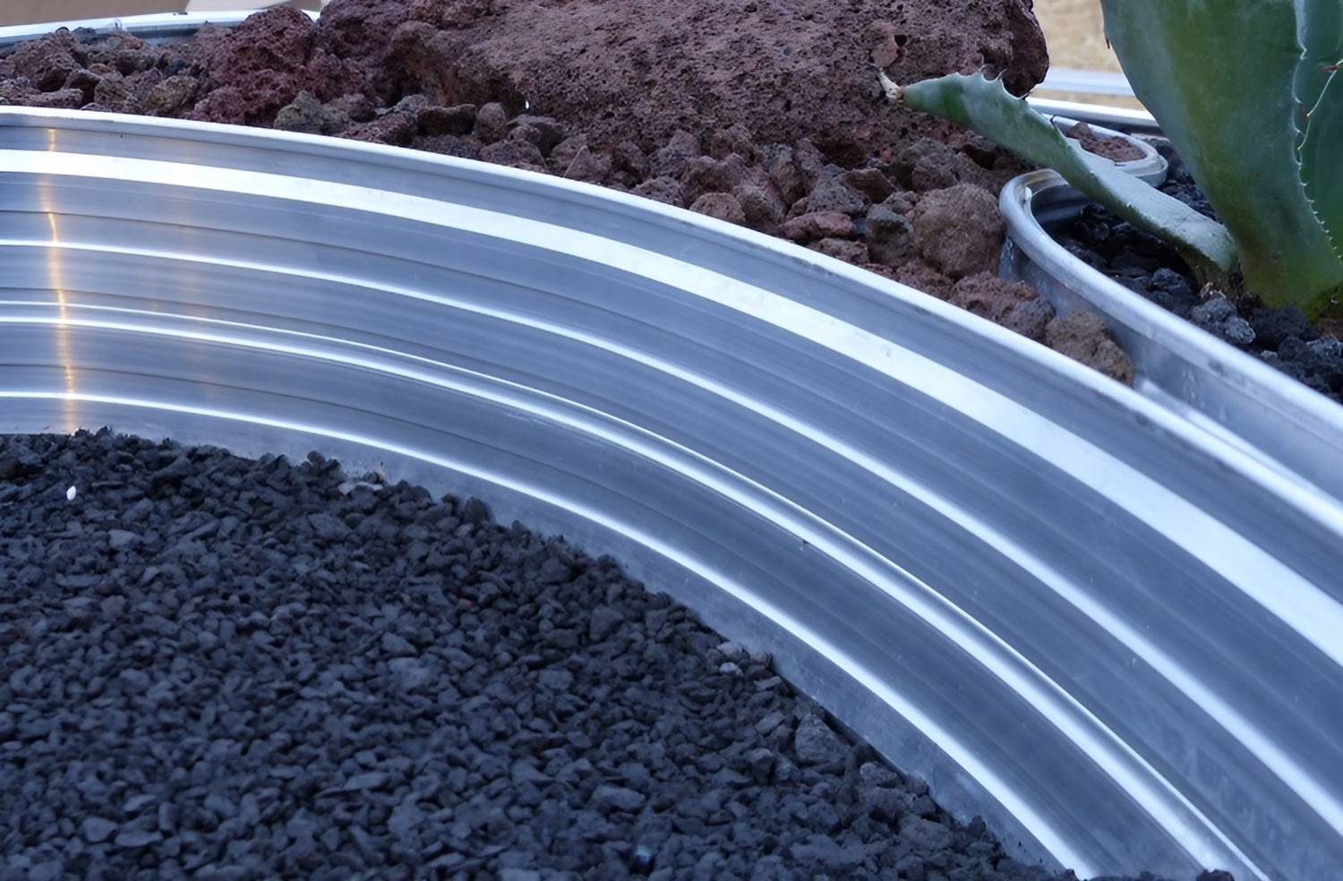 Baumring aus Alu Höhe 140 mm Durchmesser 1 m | Baumumrandung | Pflanzringe